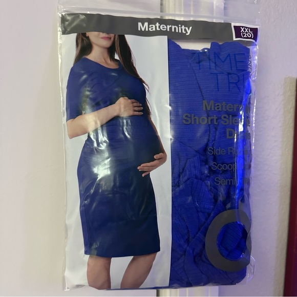 Blue Maternity Dress - Picture 3 of 5